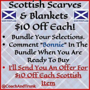 SALE TAKE $10 OFF➡️💙🤍🧣🧣 IMPORTS FROM SCOTLAND🧣🧣🤍💙⬅️